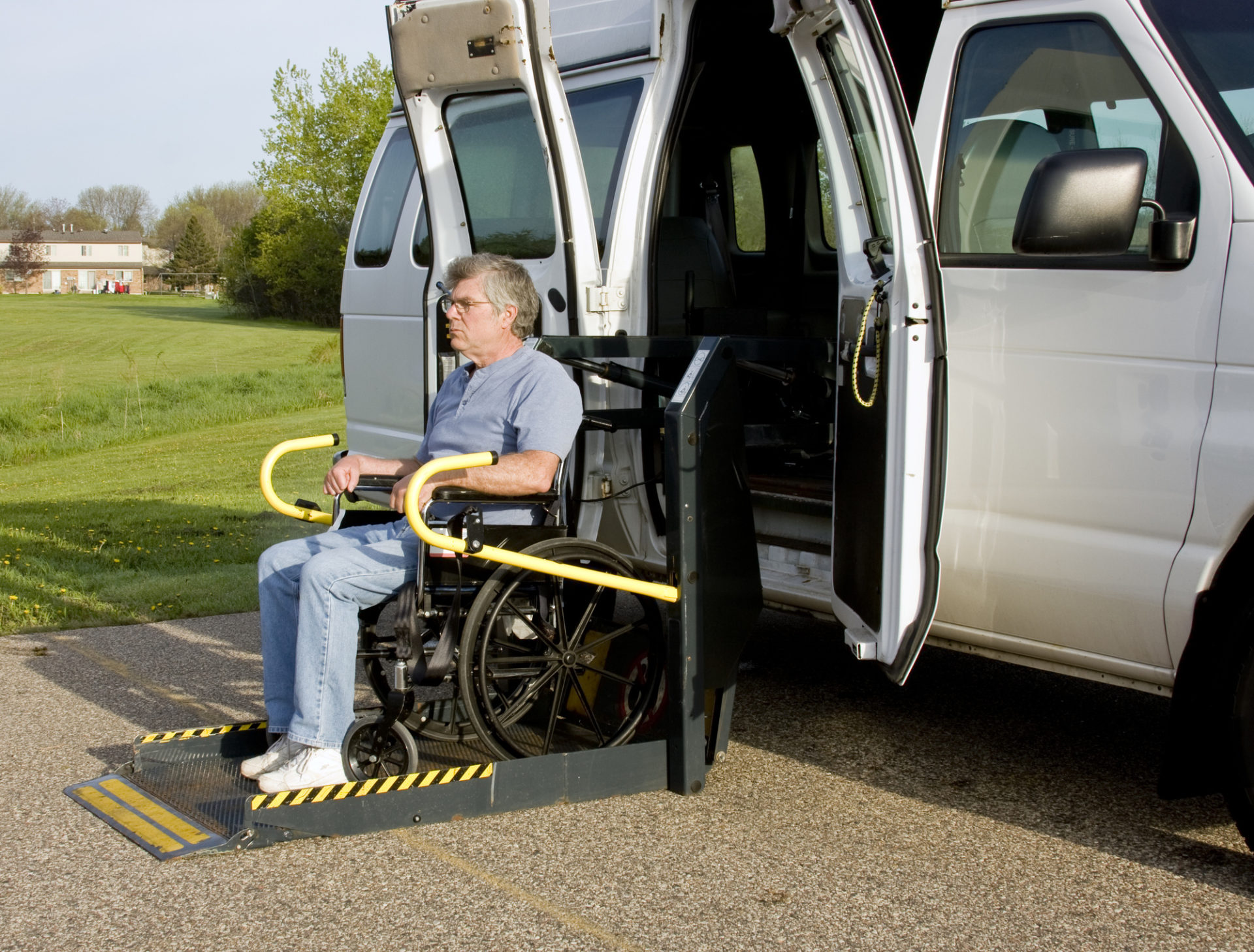 tesco-ford-transit-van-with-rear-wheelchair-lift