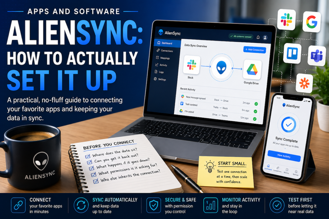 Field mapping when connecting apps and software AlienSync