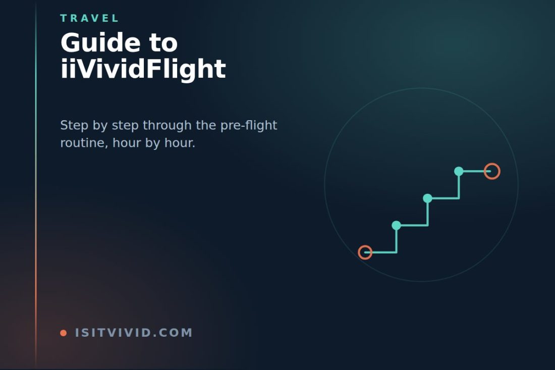 Line illustration of ascending steps marking staged progress, representing the step-by-step iiVividFlight guide