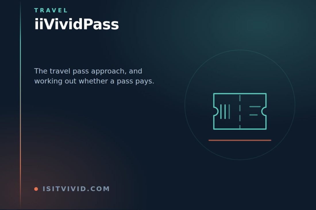 Line illustration of a travel ticket with a perforated edge, representing the iiVividPass approach